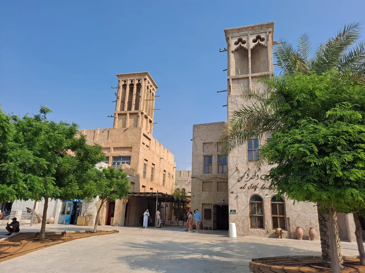 Wind towers in the Al Fahidi quarter